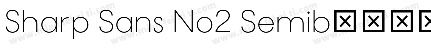 Sharp Sans No2 Semib字体转换